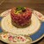 創作料理Ryota  - 料理写真:宮崎県産黒毛和牛と焼き茄子 極上タルタルユッケ　レギュラー 3,990円（税悦）。　　2025年10月