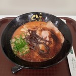 らーめん二男坊 - 焦がしにんにくブラックラーメン