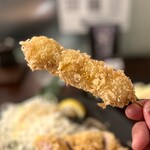 あげづき - 地鶏ササミ、これも美味しい！これは塩で。