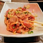 焼肉 親鳥専門店 ばかたれ - 良く混ぜて