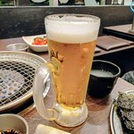 焼肉 親鳥専門店 ばかたれ - 生ビール