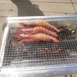 築地魚河岸 浜焼きBBQテラス - ガーリックバタータイガーエビ