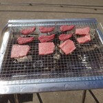 築地魚河岸 浜焼きBBQテラス - 鹿児島黒牛