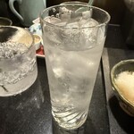 日本料理　花木鳥 - 米焼酎水割り