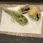 日本料理　花木鳥 - 茄子、唐辛子