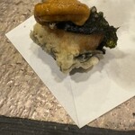 日本料理　花木鳥 - ホタテ海苔巻きウニ