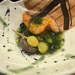 日本料理　花木鳥 - 炭火焼きサーモン