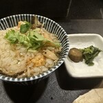 日本料理　花木鳥 - 煮鮑のお焦げあんかけご飯