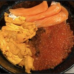 若狭家 - 2021.05.02（日）　うに・いくら・サーモン 1440円（税込）