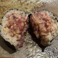 鮨　まつ本 - トロタク巻き