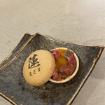 和牛料理 蓮 - 和牛ユッケの最中