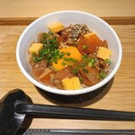 本まぐろそば 䱻 - 海鮮ヅケ丼　1180円