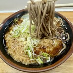 まるかつ - 天ぷらそば（たまごトッピング）アップ