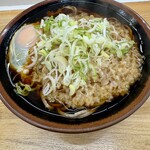 まるかつ - 天ぷらそば（たまごトッピング）