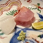 Kojitsu - ❸金目鯛とあおり烏賊の造り