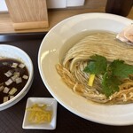めん処 きよ洲 - 料理写真:貝汁昆布水の芳醇つけ麺1200円税込いわぎんアプリクーポンで大盛り無料