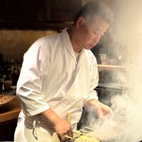 とり茶太郎 - 金子氏の焼き姿