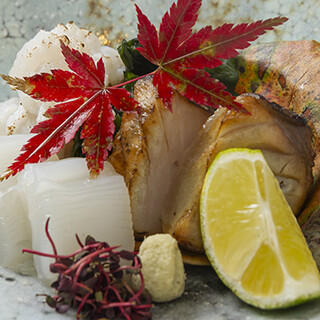 地元で獲れたものを中心に、その時季に一番いい鮮魚をご提供