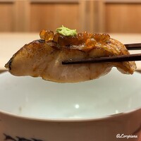 御料理 寺沢 - 備長炭焼のどぐろにいくらの塩漬けと山葵