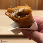 御料理 寺沢 - 春巻の中身は香茸と菱蟹と鱶鰭