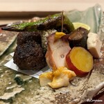 御料理 寺沢 - 八寸代わりの旬菜盛合せ