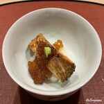 御料理 寺沢 - のどぐろの炭火焼といくらの塩漬けの飯蒸し