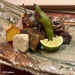 御料理 寺沢 - 八寸代わりの旬菜盛合せ