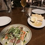 ダンチキンダン - メリメロカルパッチョとハニークリームチーズディップ