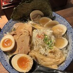 和風楽麺 四代目 ひのでや - はまぐりラーメン全部のせ①