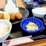 とんかつ味彩 - カキフライランチ