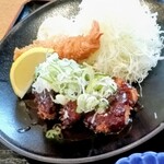 とんかつ味彩 - ヒレエビランチ（味噌ネギたれ）
