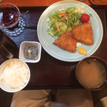 磯の香 - 鯵フライ定食 500円