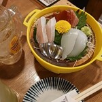 トロ政 - お通しの刺身４種