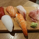 トロ政 - 〆の握り寿司５貫