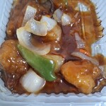 Point Heart Market - 写真撮り忘れて食べかけですが酢豚