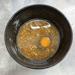 覆麺 智 - のどぐろ出汁つけそば醤油　味玉・生玉子・ネック