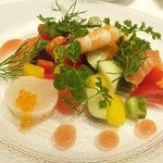 il desiderio ORTAGGIO - 魚介とハーブのインサラータ　フレンチキャビア添え