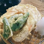 和りゅう - かぼちゃとししとうの天ぷら