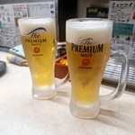 七福神 - サービスの生中 110×② 220円