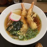 そば処 弥七 - 海老天そば