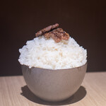 神戸牛焼肉 にくなべ屋 神戸びいどろ - 中落ちカルビ、ライス