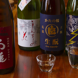 季節ごとの日本酒を旬の魚に合わせご用意◆飲み方の提案も可能