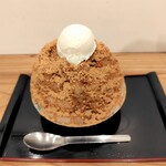 茶房　山中 - 田舎氷(ミルクアイストッピング)