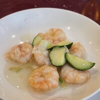 華正樓 新館 - 海老と季節野菜の塩味炒め(2人分)