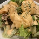 ホテルルートイン - エビのサラダ