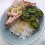 川口トラちゃんラーメン - 飯 with チャーシューや青ガッパたち