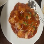 粒粒香 - エビチリ（ケチャップ強めだった）