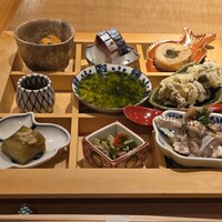 炭火割烹 庵 - 小鉢9品