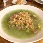 島豆腐 Haru Obaa食堂 - アーサーあんかけチャーハン