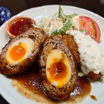 洋食 小林 - 料理写真:（2025/9月）スコッチエッグ定食